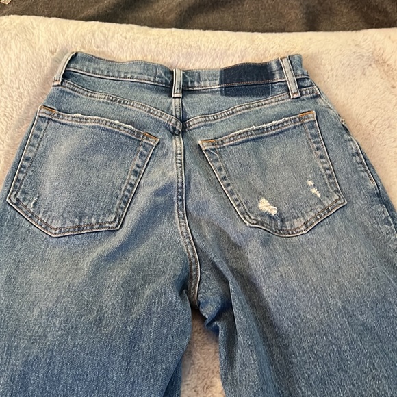 Abercrombie & Fitch Ultra High Rise 90s Straight Jean cross-cross waist S 28/6 - Picture 4 of 5